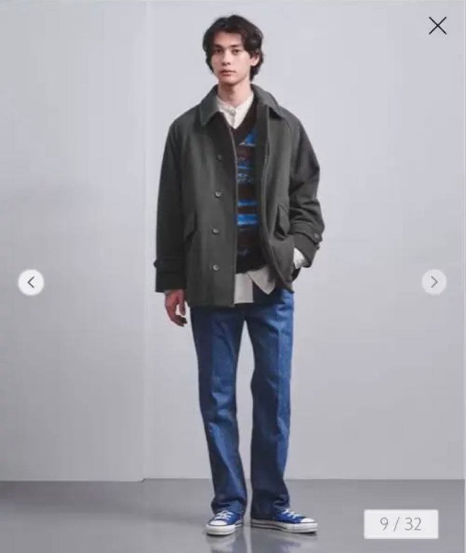 UNITED ARROWS モッサ バルカラー ハーフコート