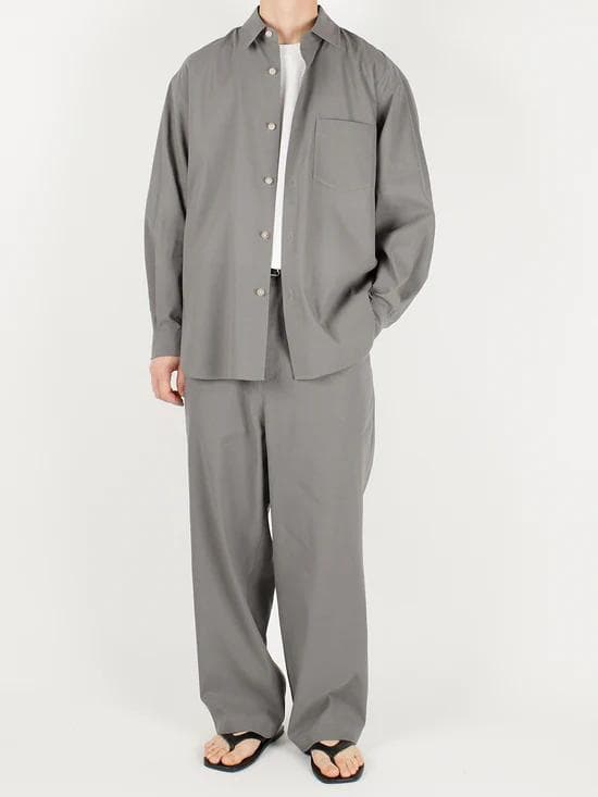 【M】Cornier 25SS スーパー160'sウールペーパーシャツ