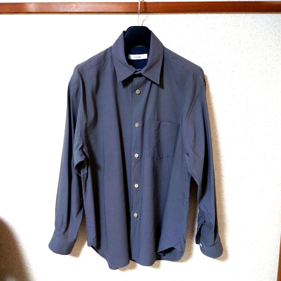 【M】Cornier 25SS スーパー160'sウールペーパーシャツ