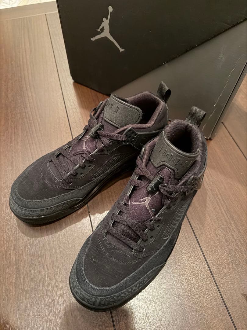 Jordan Spizike Lowオール黒27.5cmFQ1759-00箱あり
