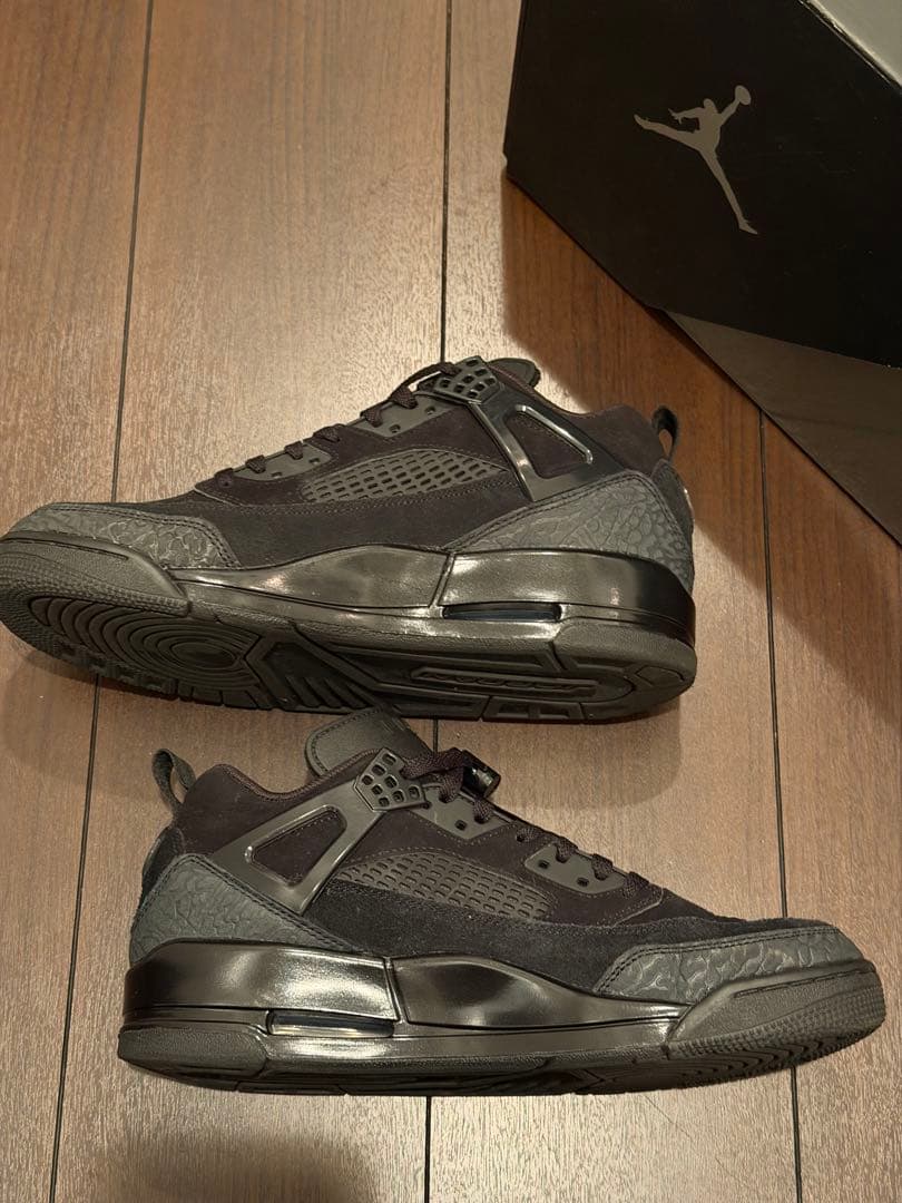 Jordan Spizike Lowオール黒27.5cmFQ1759-00箱あり