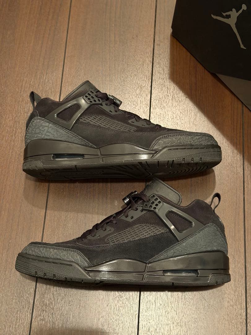 Jordan Spizike Lowオール黒27.5cmFQ1759-00箱あり