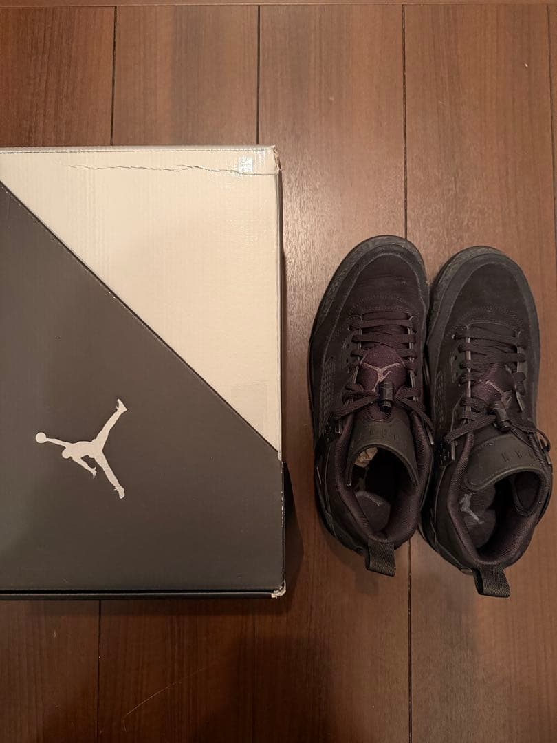 Jordan Spizike Lowオール黒27.5cmFQ1759-00箱あり