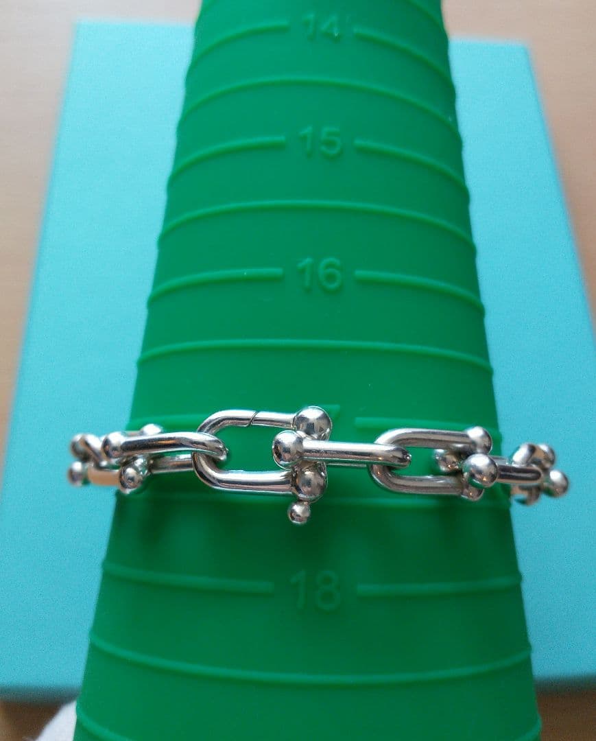 ティファニー　ハードウェア　ミディアム　リンク　ブレスレット　シルバー