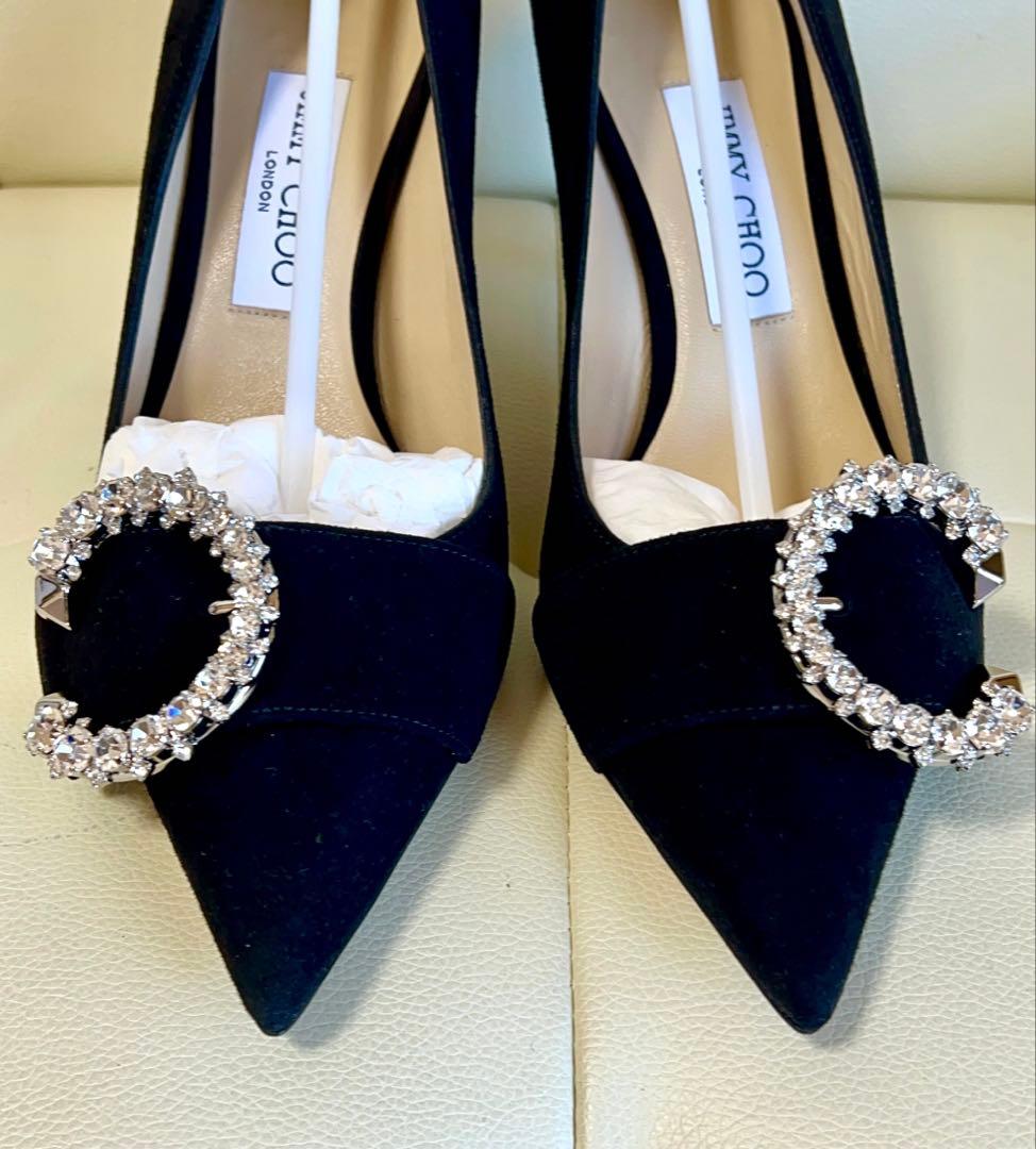 新品★JIMMYCHOO ブラック　パンプス 38 1/2