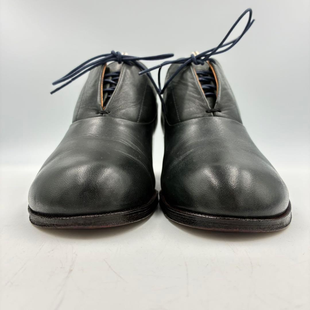 美品✨ショセ レザー レースアップ パンプス モスグリーン 23cm