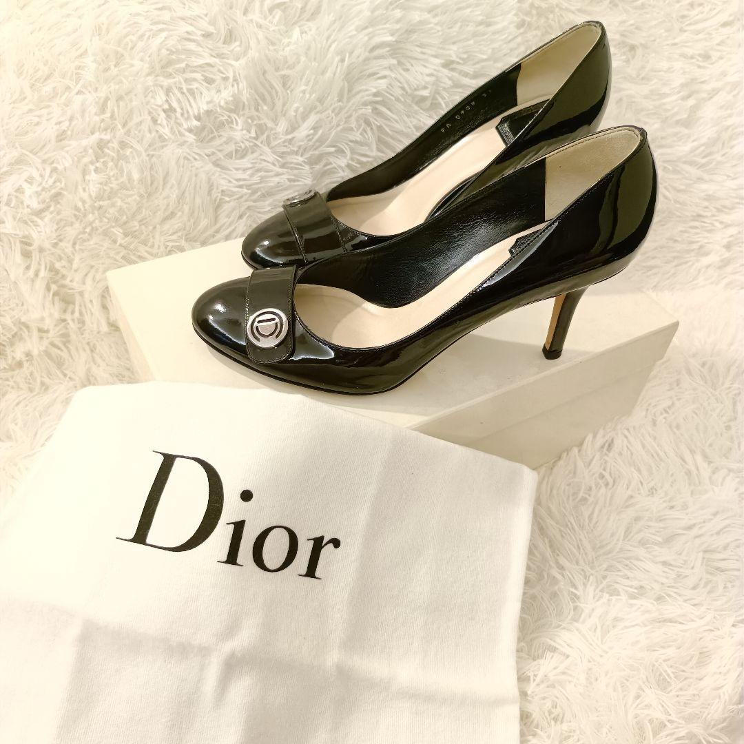 美品✨️箱付　Dior ブラック ハイヒール パンプス　ディオール 23.5cm