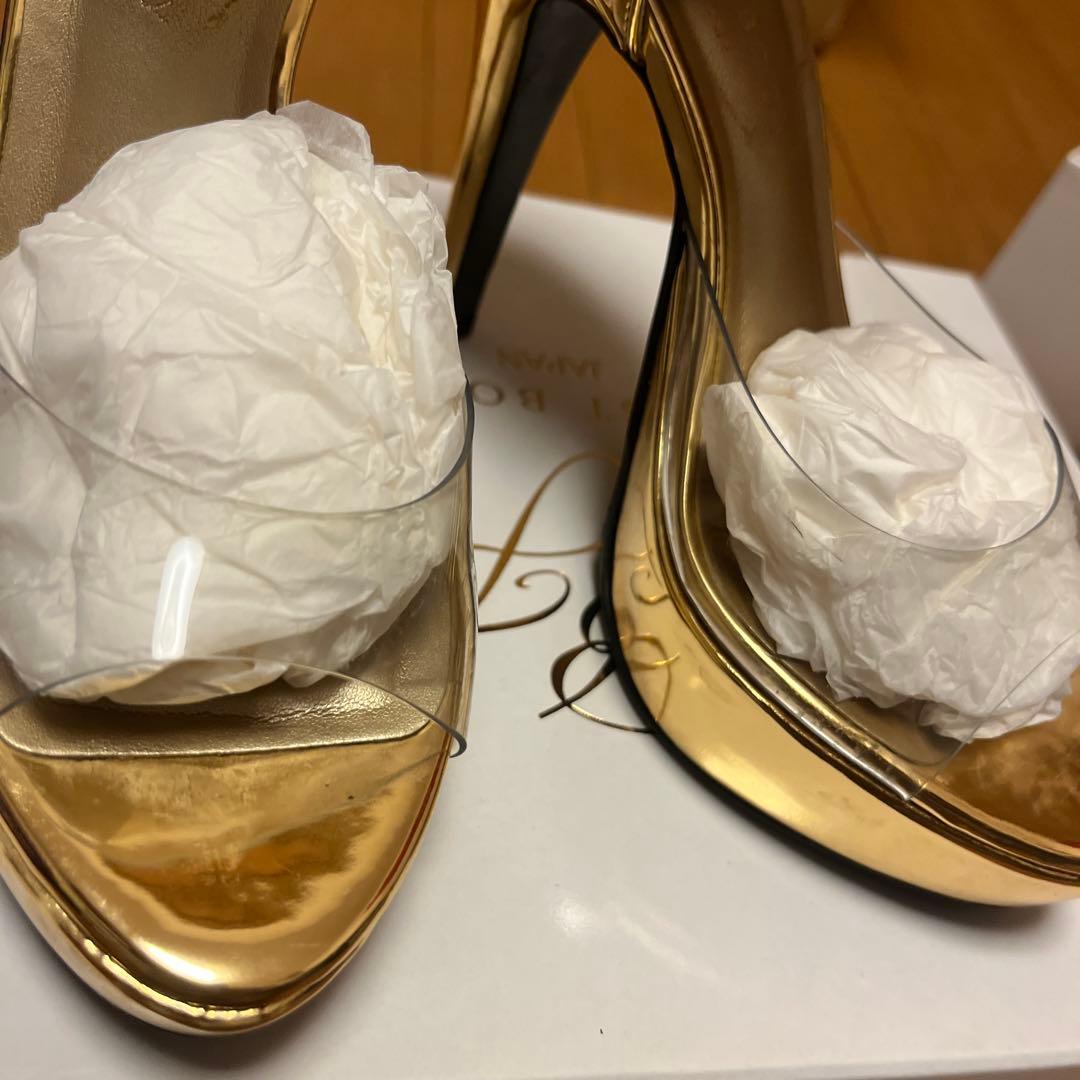 【※1/6までの限定出品】BBJ公式　ハイヒール　ゴールド23cm