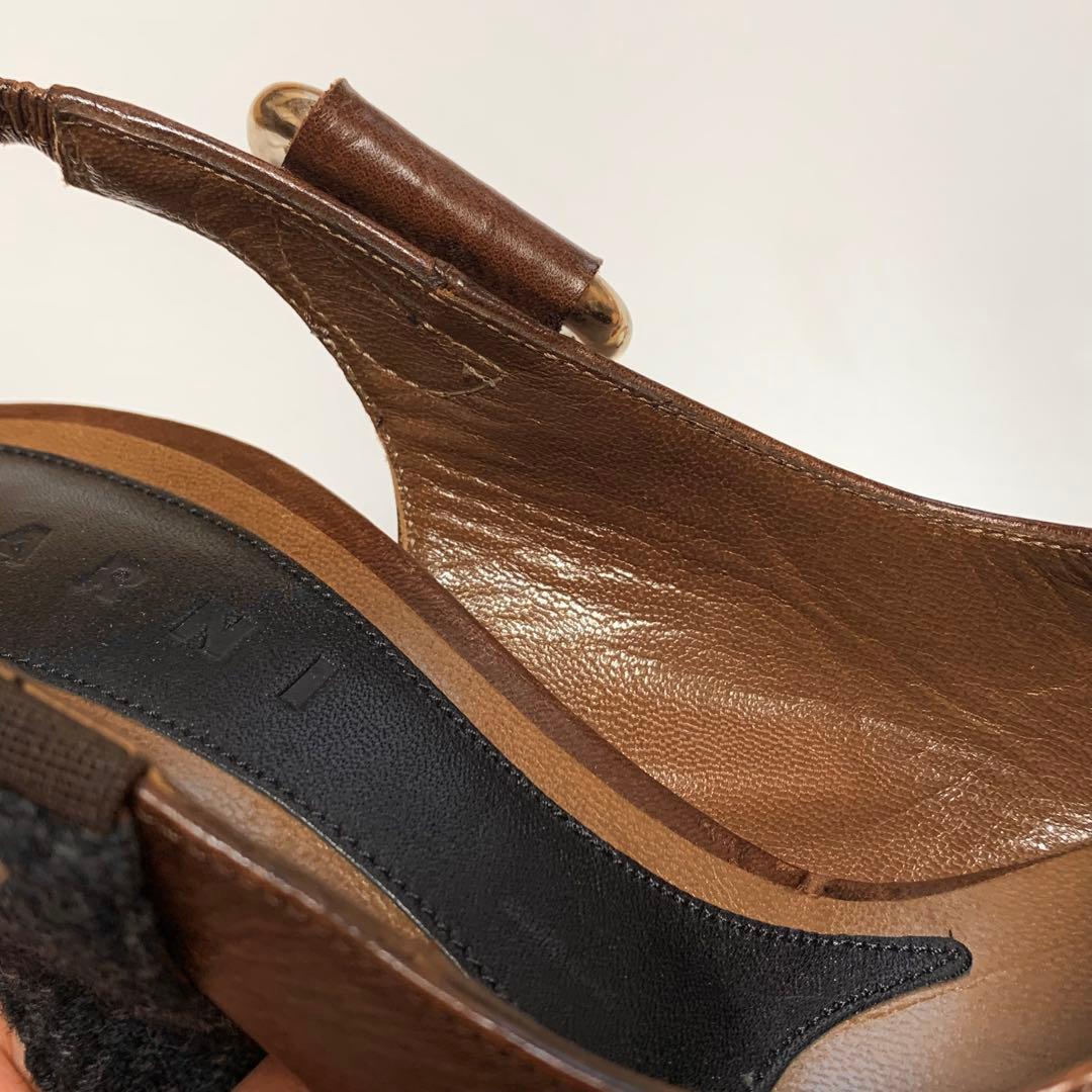 ☆美品 マルニ プラットフォーム ストラップ ハイヒール パンプス イタリア製