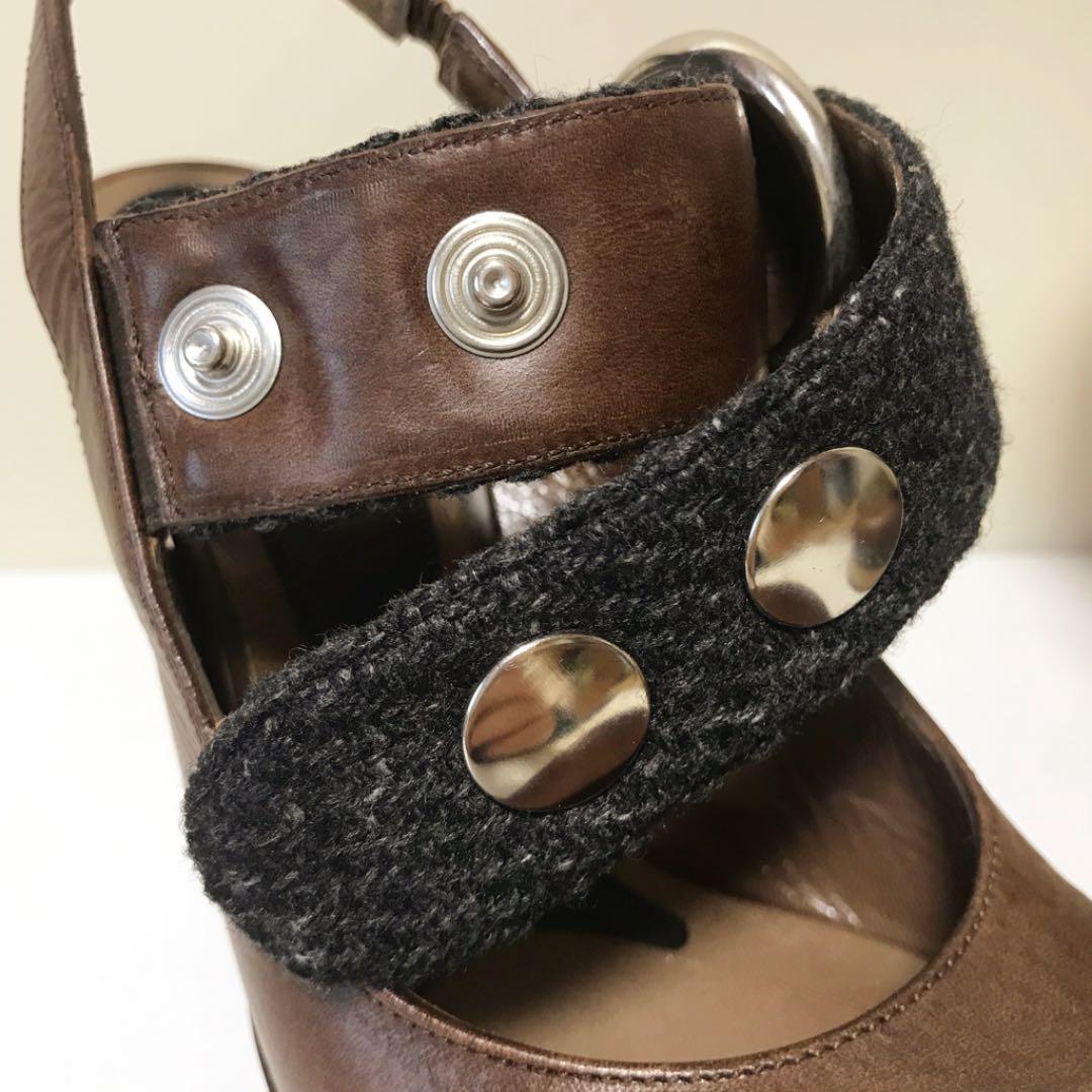 ☆美品 マルニ プラットフォーム ストラップ ハイヒール パンプス イタリア製