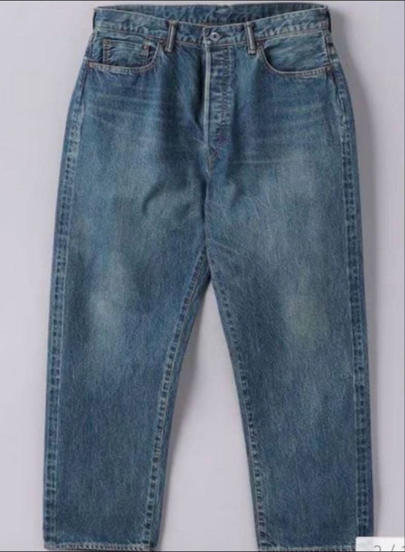 【A.PRESSE】washed denim wide pants 30