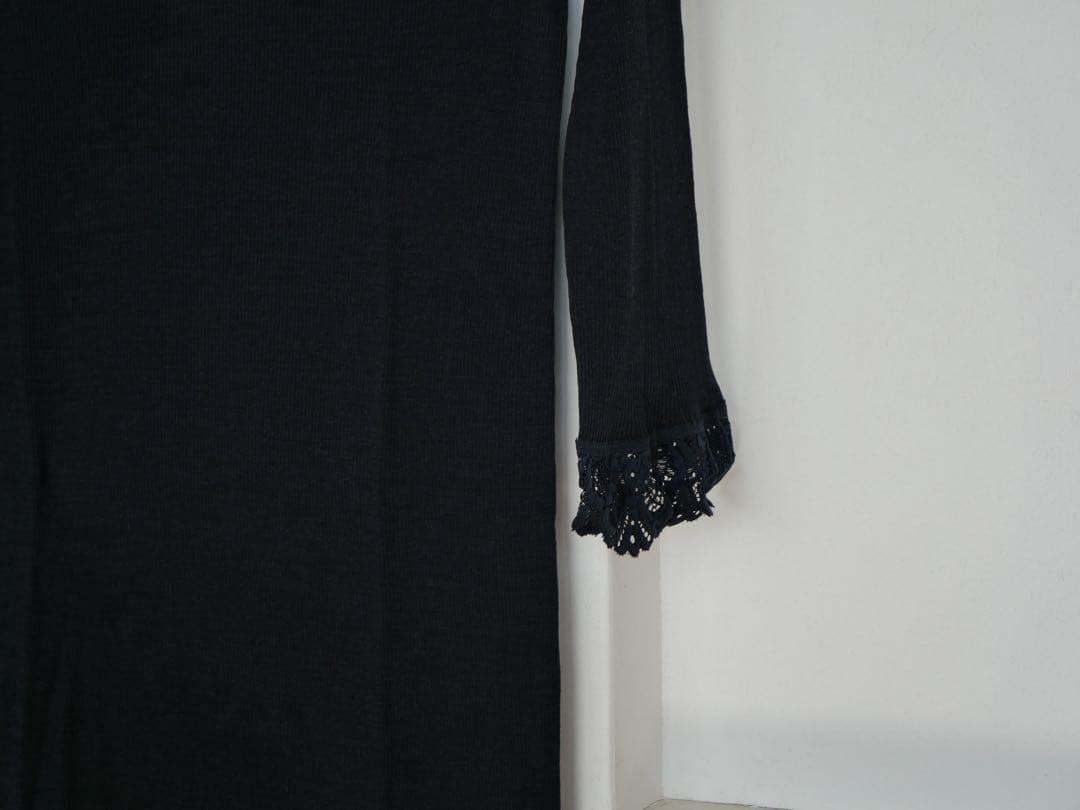 ハンロ　身生地ウール・シルク素材トップス（７分袖）　新品未使用