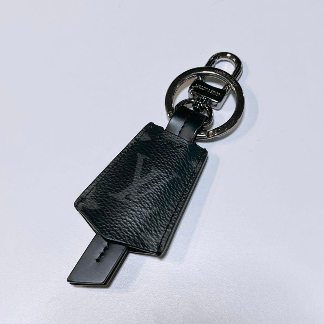 早い者勝ち❗️Louis Vuitton ヴィトン ブラック レザー キーホルダー