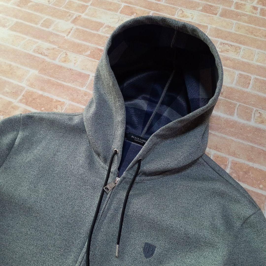 【未使用】ブラックレーベルクレストブリッジ　ジップアップパーカー　チェック　Ｌ