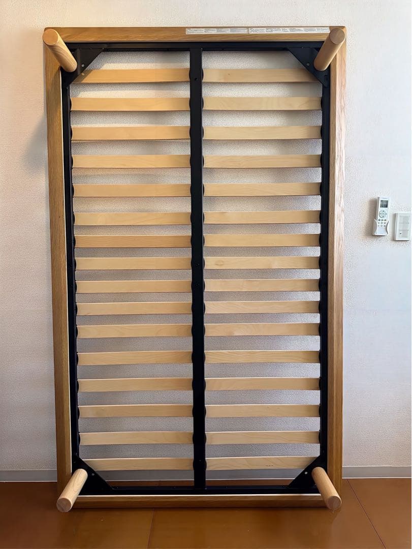 無印良品　ベッドフレーム　セミダブル　オーク材