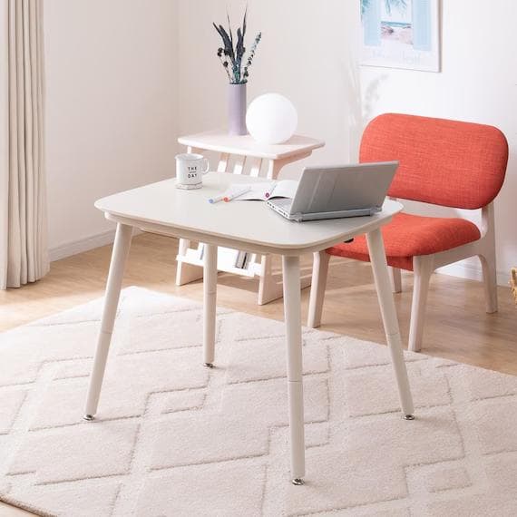 ニトリ★高さが変えられる2Wayこたつテーブル/幅80×奥行60(ホワイト)