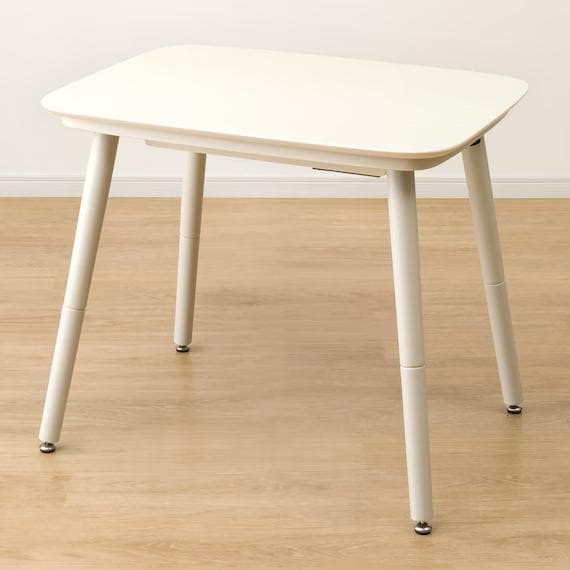 ニトリ★高さが変えられる2Wayこたつテーブル/幅80×奥行60(ホワイト)