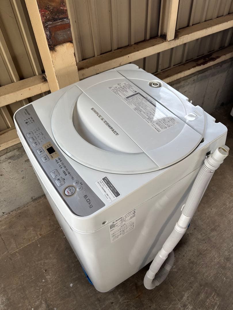 SHARP 洗濯機　ES-GE6C-W R-014