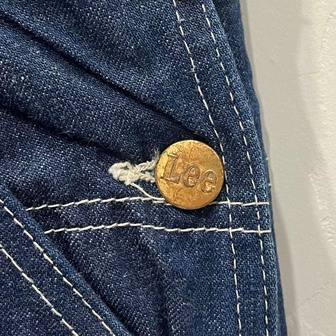 70s デッドストック アメリカ製 LEE デニム オーバーオール ビンテージ