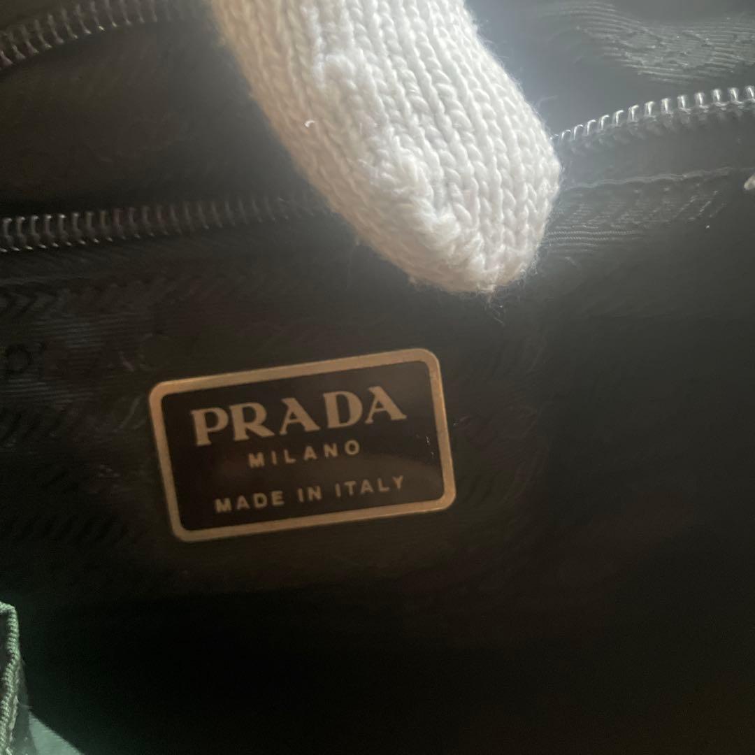 PRADA グリーン リュック確実正規品