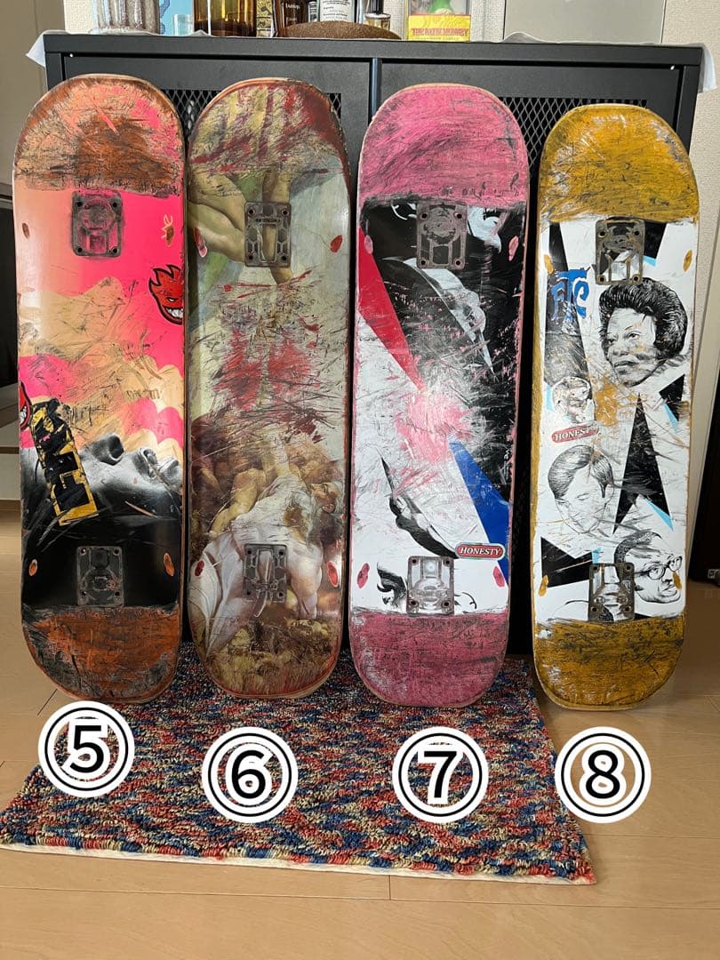 スケートボード　デッキセット 8枚
