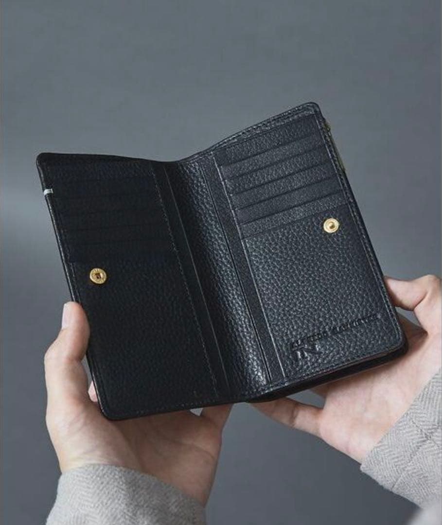 alfredoBANNISTER 黒 レザー 長財布 シンプルデザイン