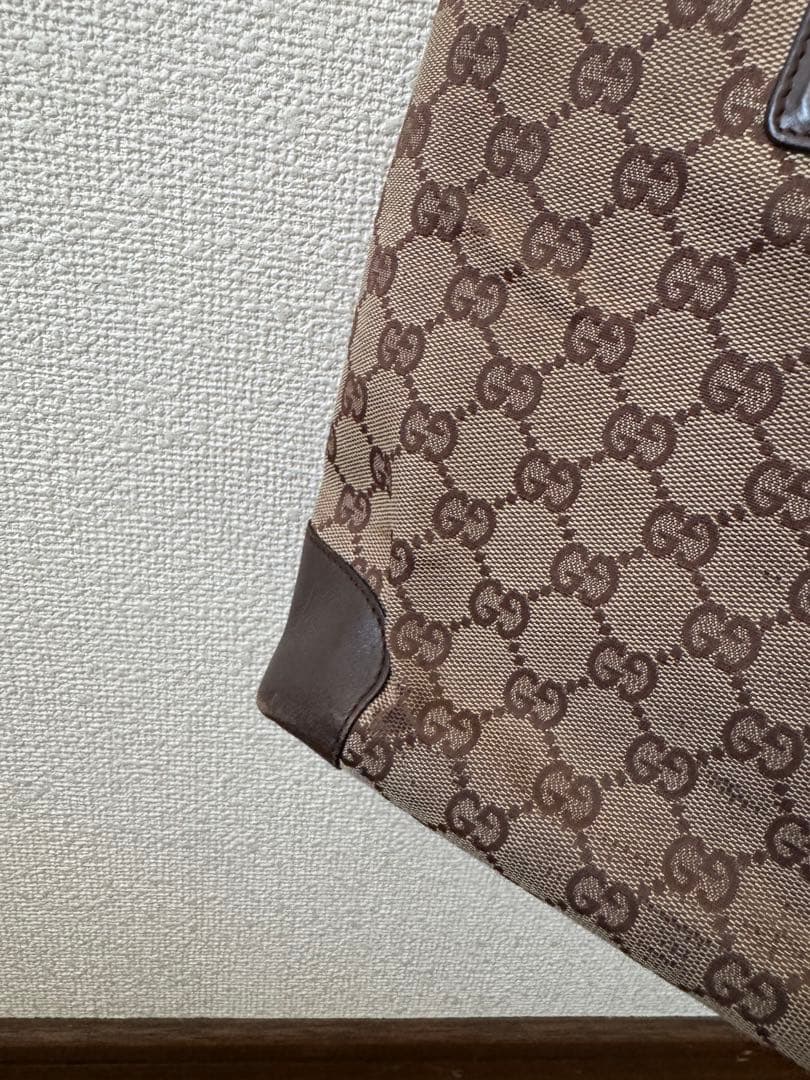 GUCCI GGキャンバス ブラウン(保存袋あり)