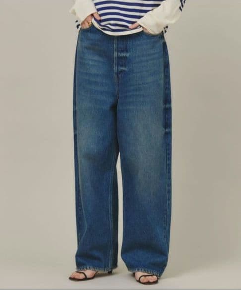 Curensology/＜&RC＞ワイドルーズデニムパンツ　インディゴブルー