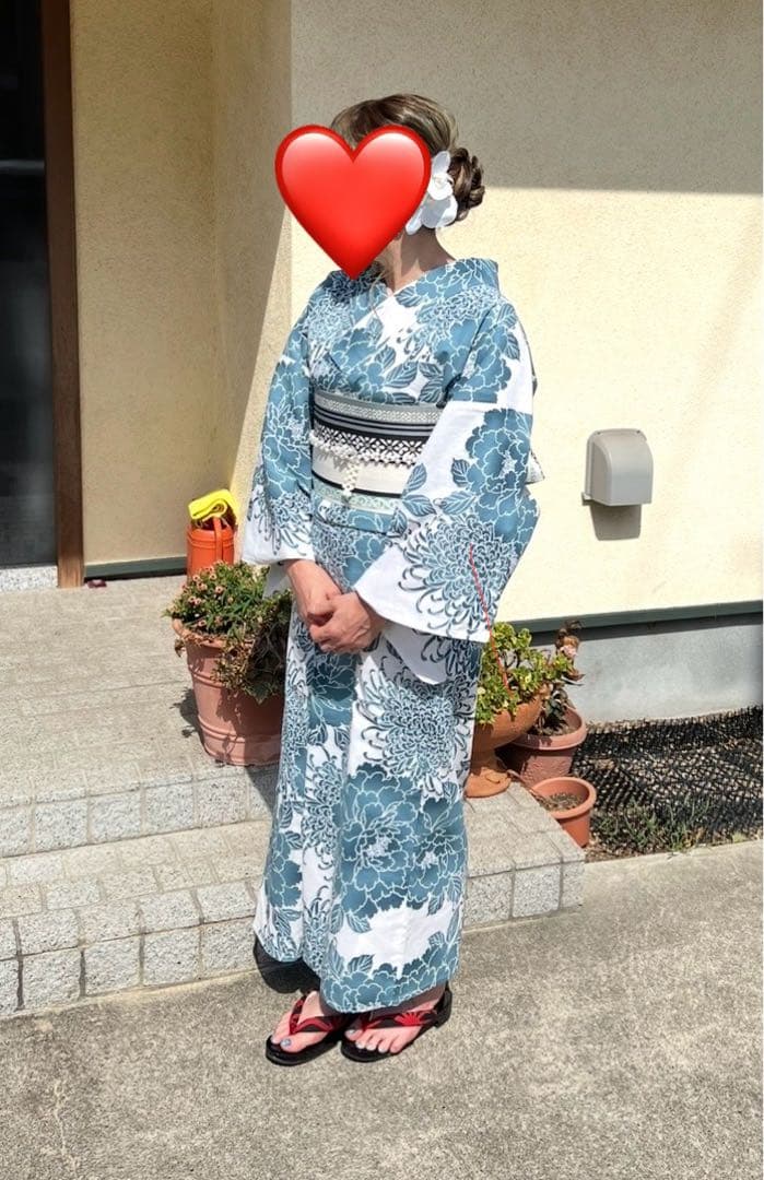 大柄花上品粋な浴衣✨早い者勝ちです