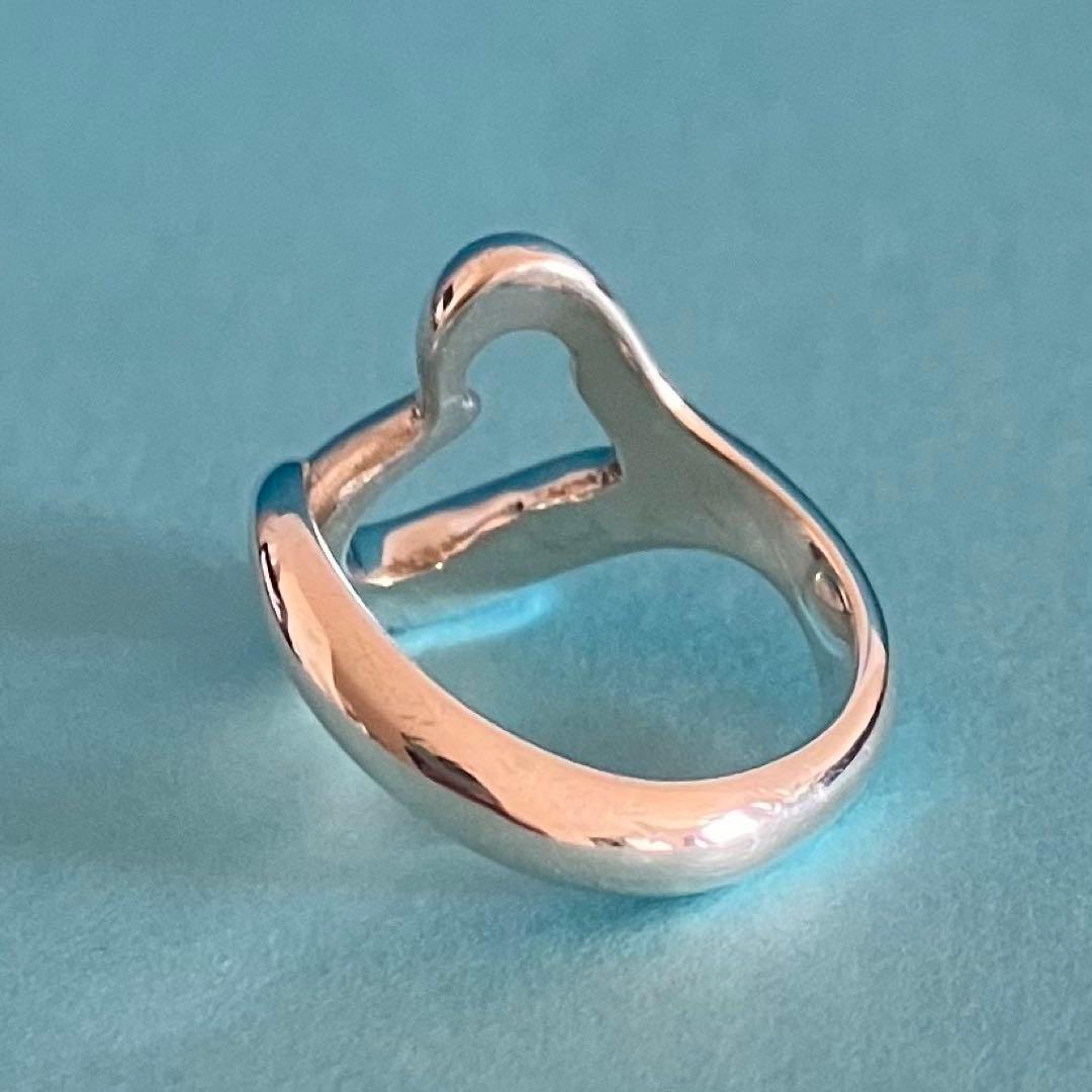 美品 ティファニー エルサペレッティ オープンハート リング 約7号 SV925