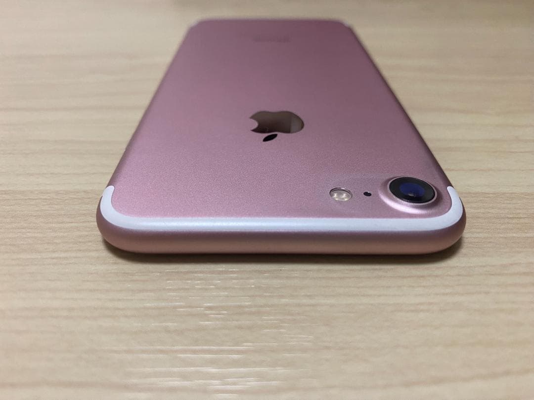 iPhone7 ローズゴールド ピンク系 SIMフリー 本体 バッテリー98%