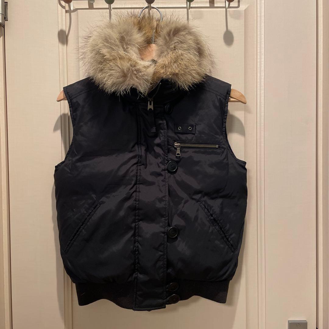 ラルフローレンファー付きダウンベスト サイズ9 ファー取り外し可能