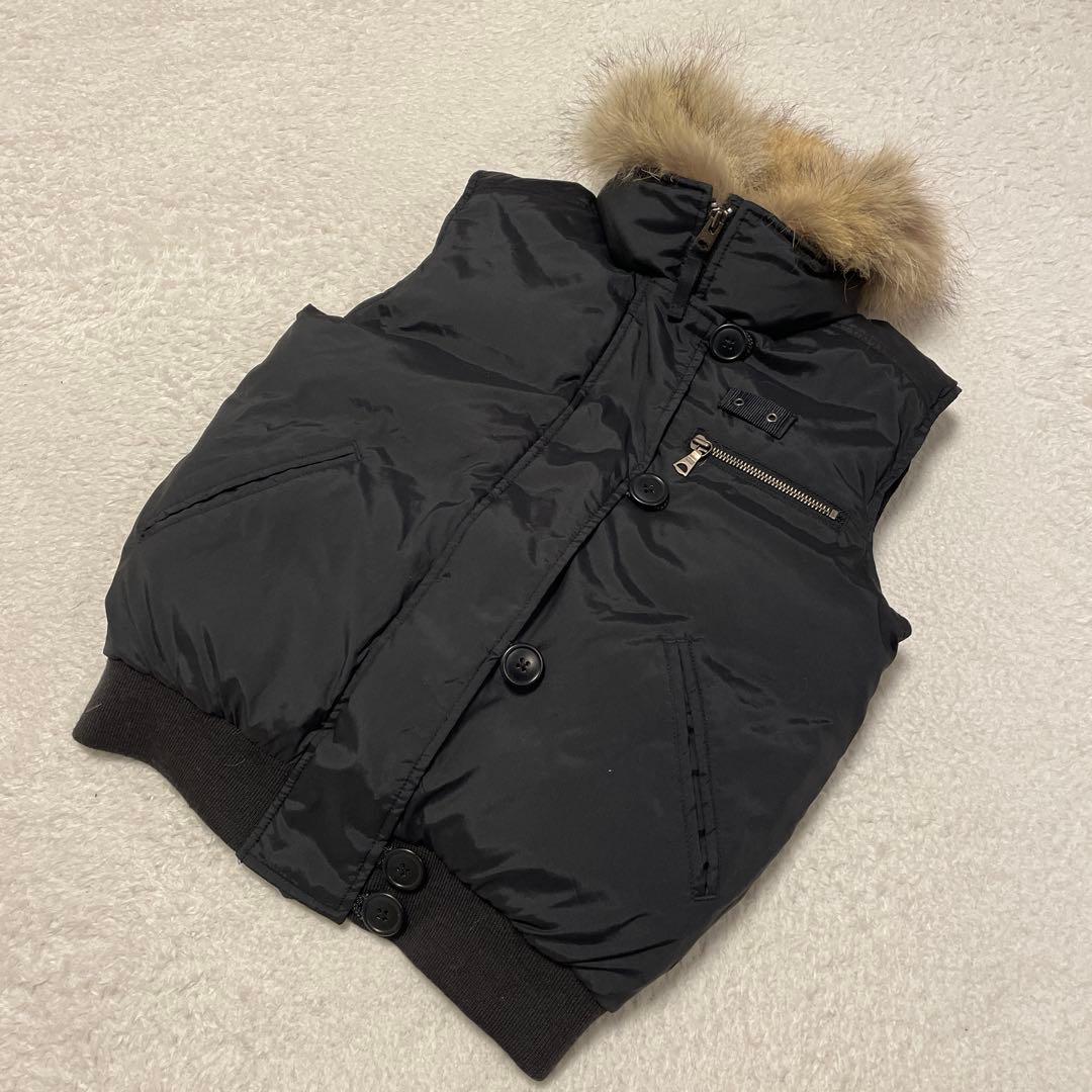 ラルフローレンファー付きダウンベスト サイズ9 ファー取り外し可能