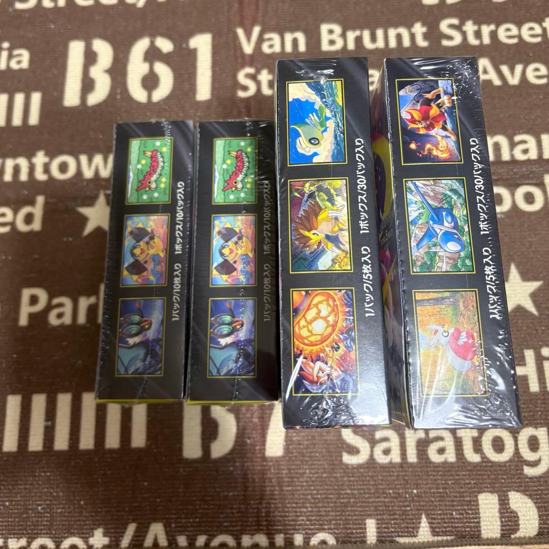 ポケモンカードゲーム 未開封BOX シュリンク付き4個セット