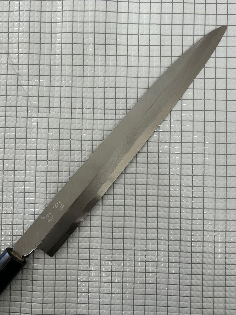 仙助 包丁 刺身包丁 柳刃包丁 安来鋼青紙２号 270mm 紫檀シノギ柄 ①