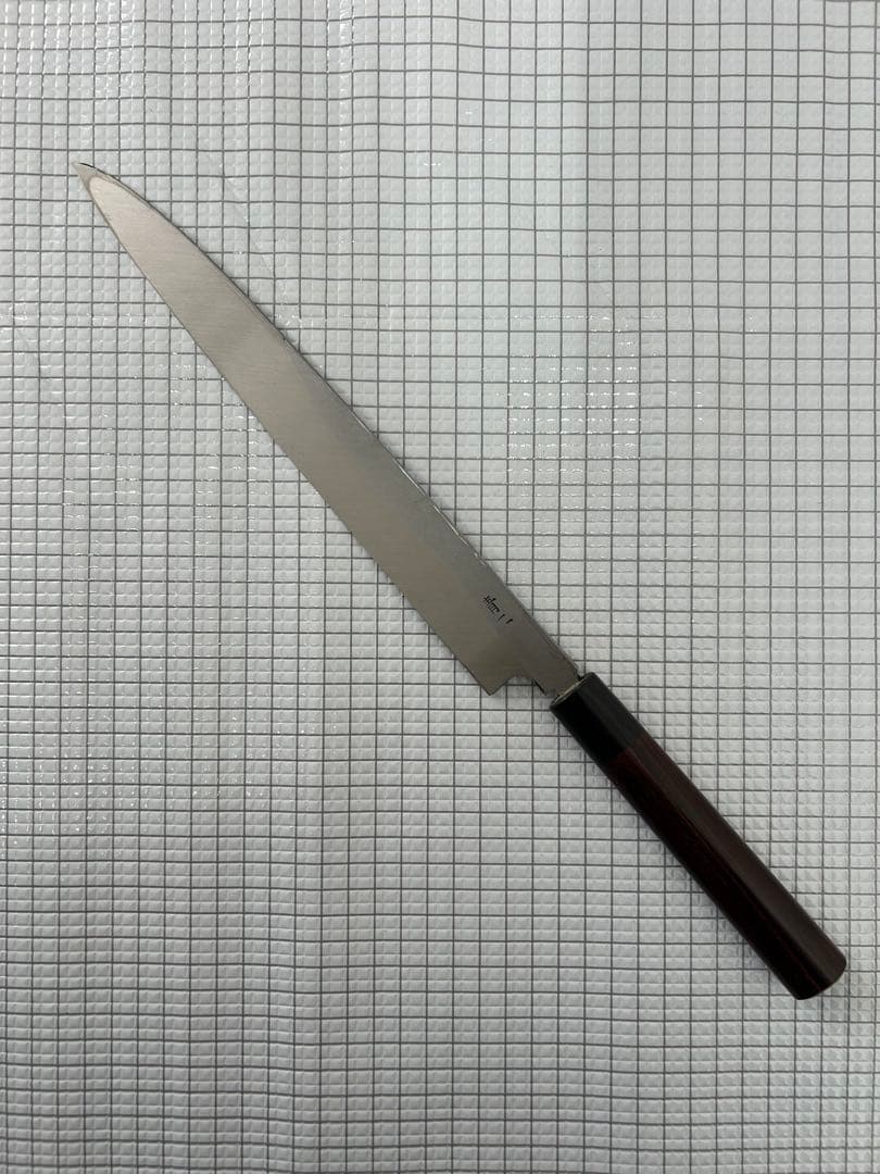 仙助 包丁 刺身包丁 柳刃包丁 安来鋼青紙２号 270mm 紫檀シノギ柄 ①