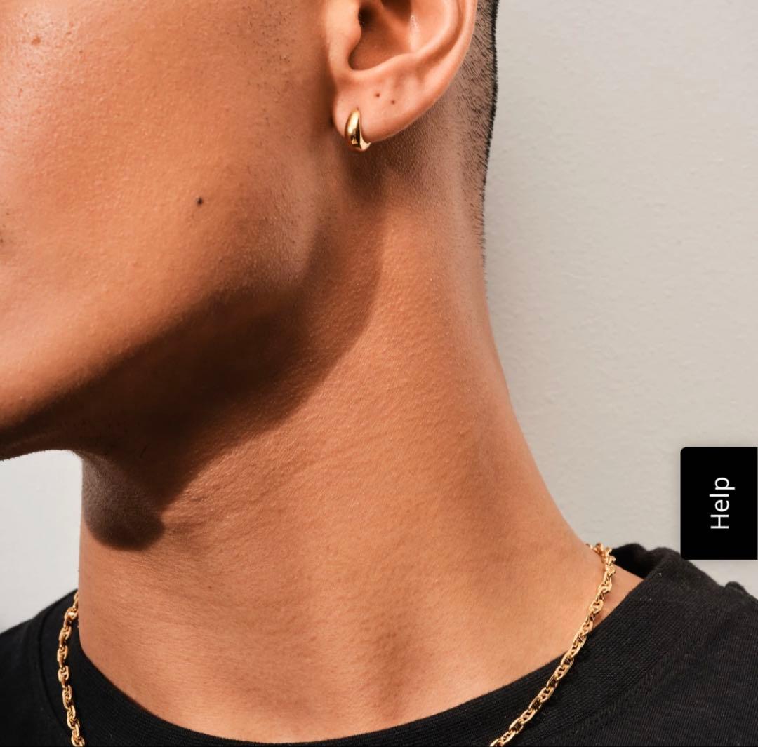 TOM WOOD ピアス Ice Huggies Gold