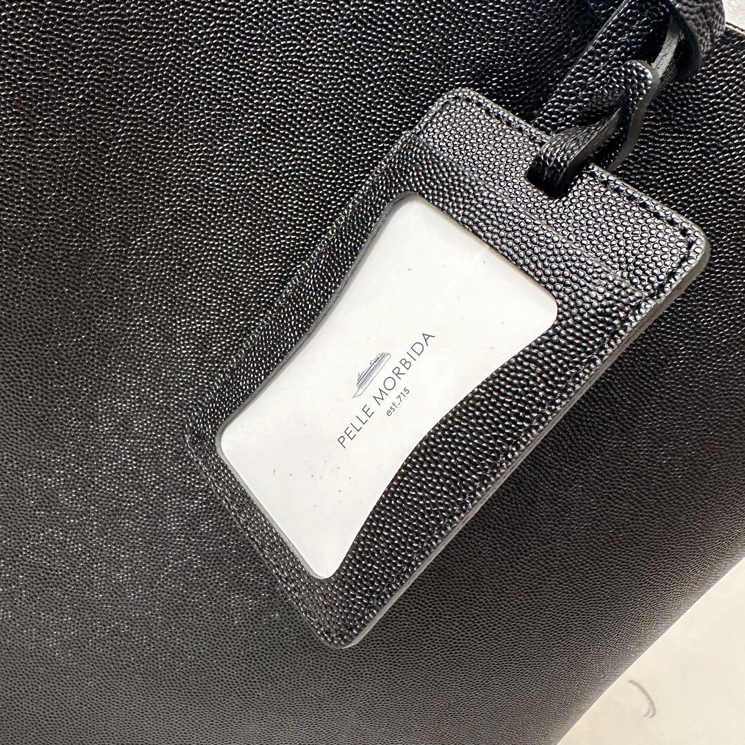 ペッレモルビダ　トートバッグ　ブラック　レザー　大容量　CSMB064