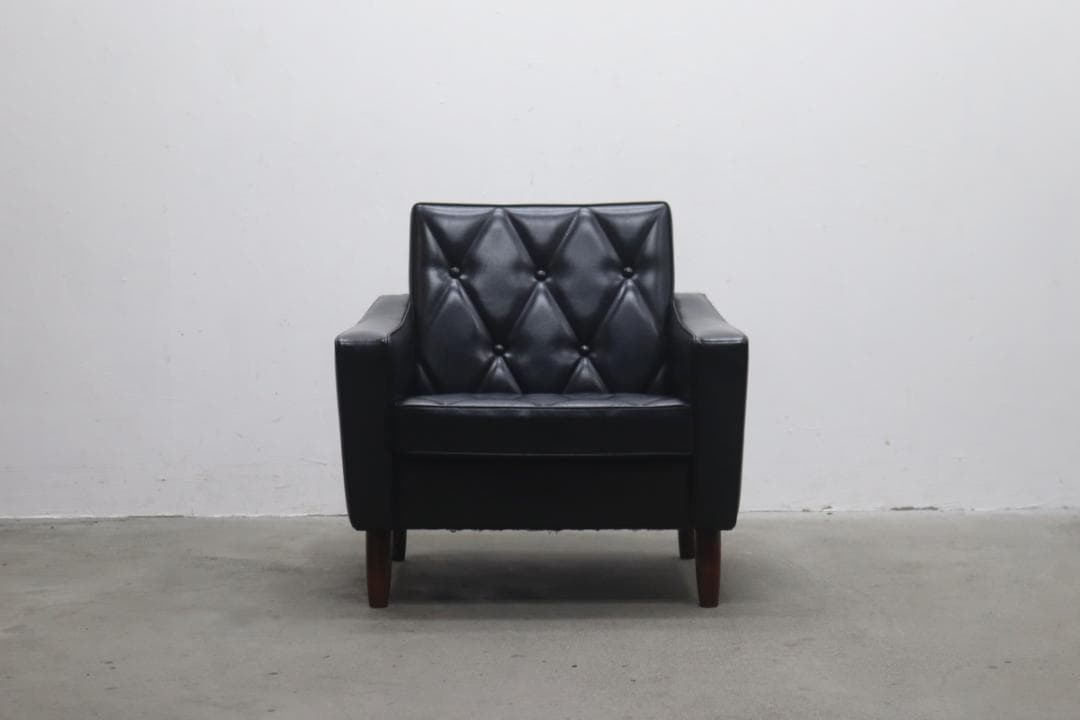 ※※専用※※　カリモク60 ロビーチェア 1シーター ブラック 黒 レトロ 2