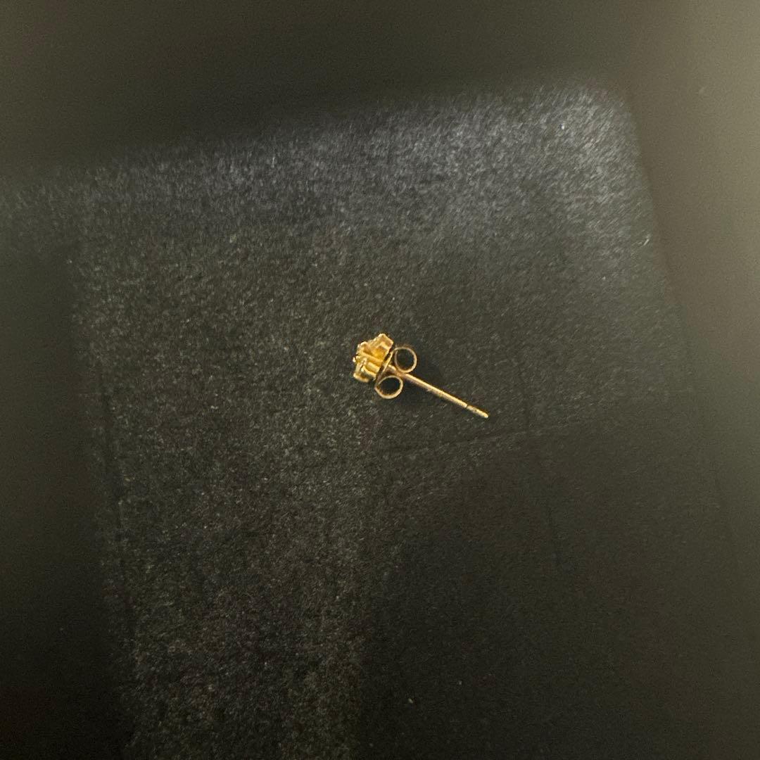 さきK18 ダイヤモンド フローラルピアス 片耳用