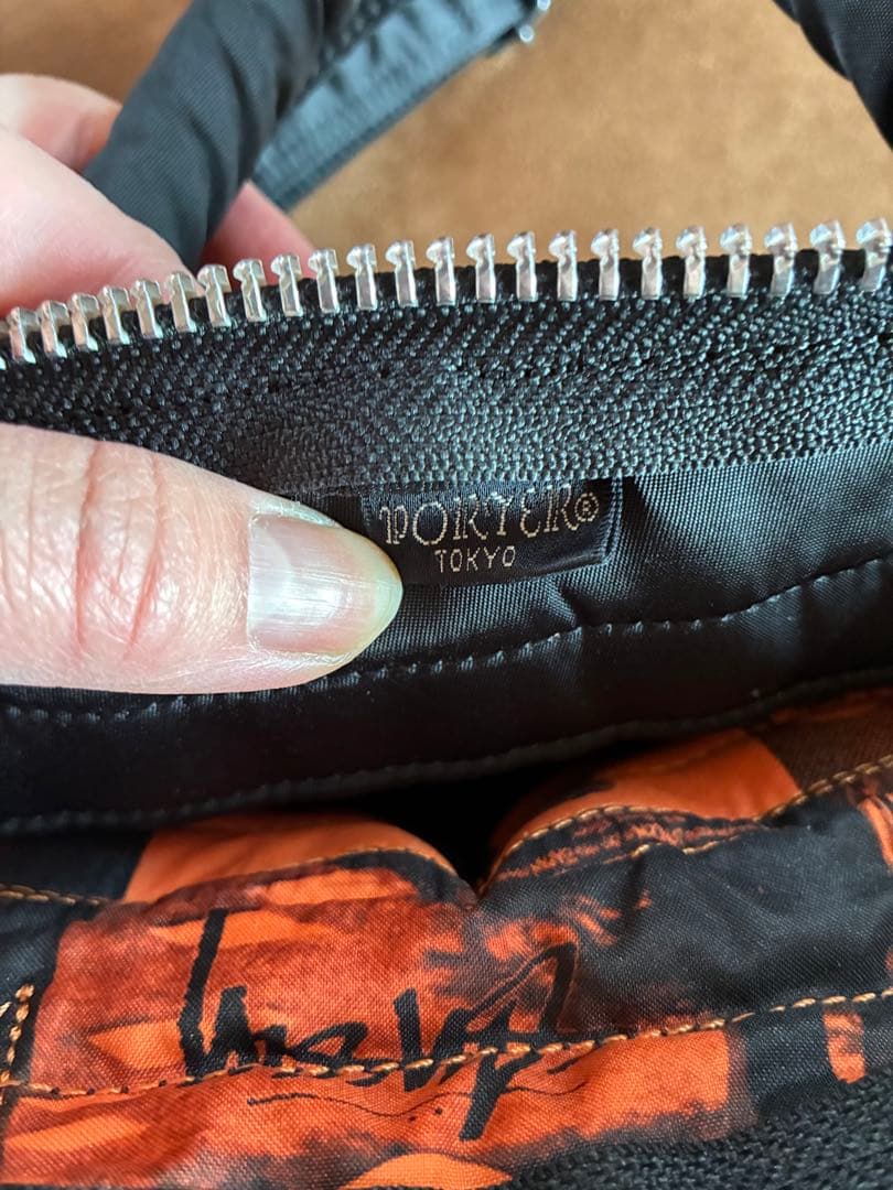 PORTER×Stussy コラボ ブラックトートバッグ