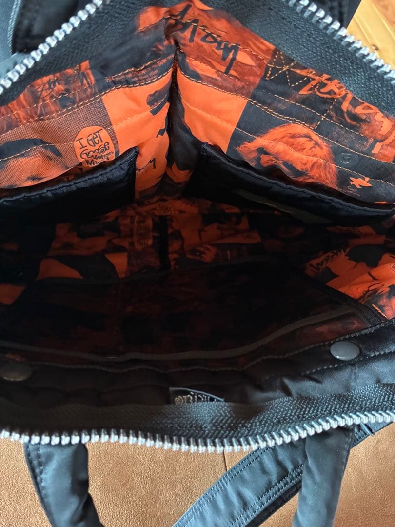 PORTER×Stussy コラボ ブラックトートバッグ