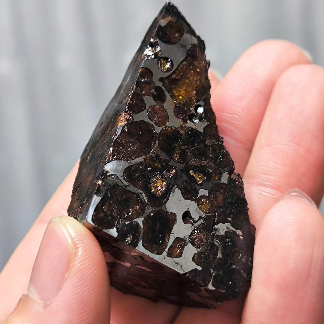 セリコ隕石 91g 外皮付き パラサイト 石鉄隕石