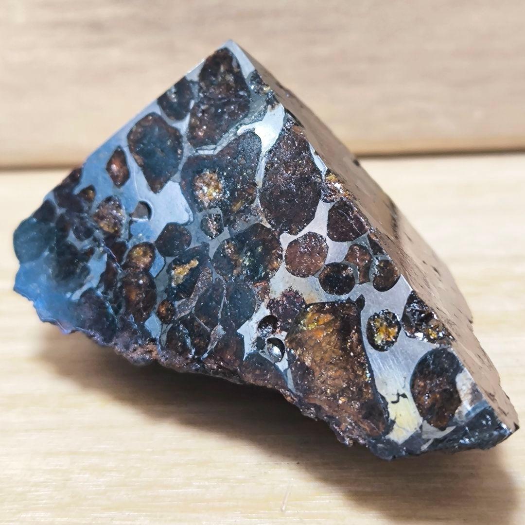 セリコ隕石 91g 外皮付き パラサイト 石鉄隕石