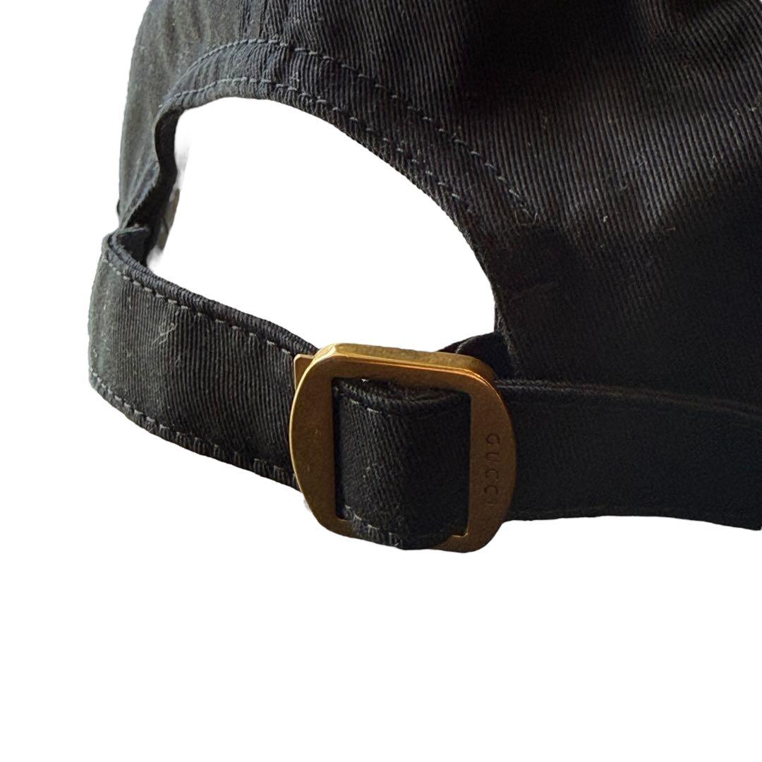 グッチ　ベースボールキャップ 　キャップ　帽子　　Mサイズ ネイビー　GUCCI