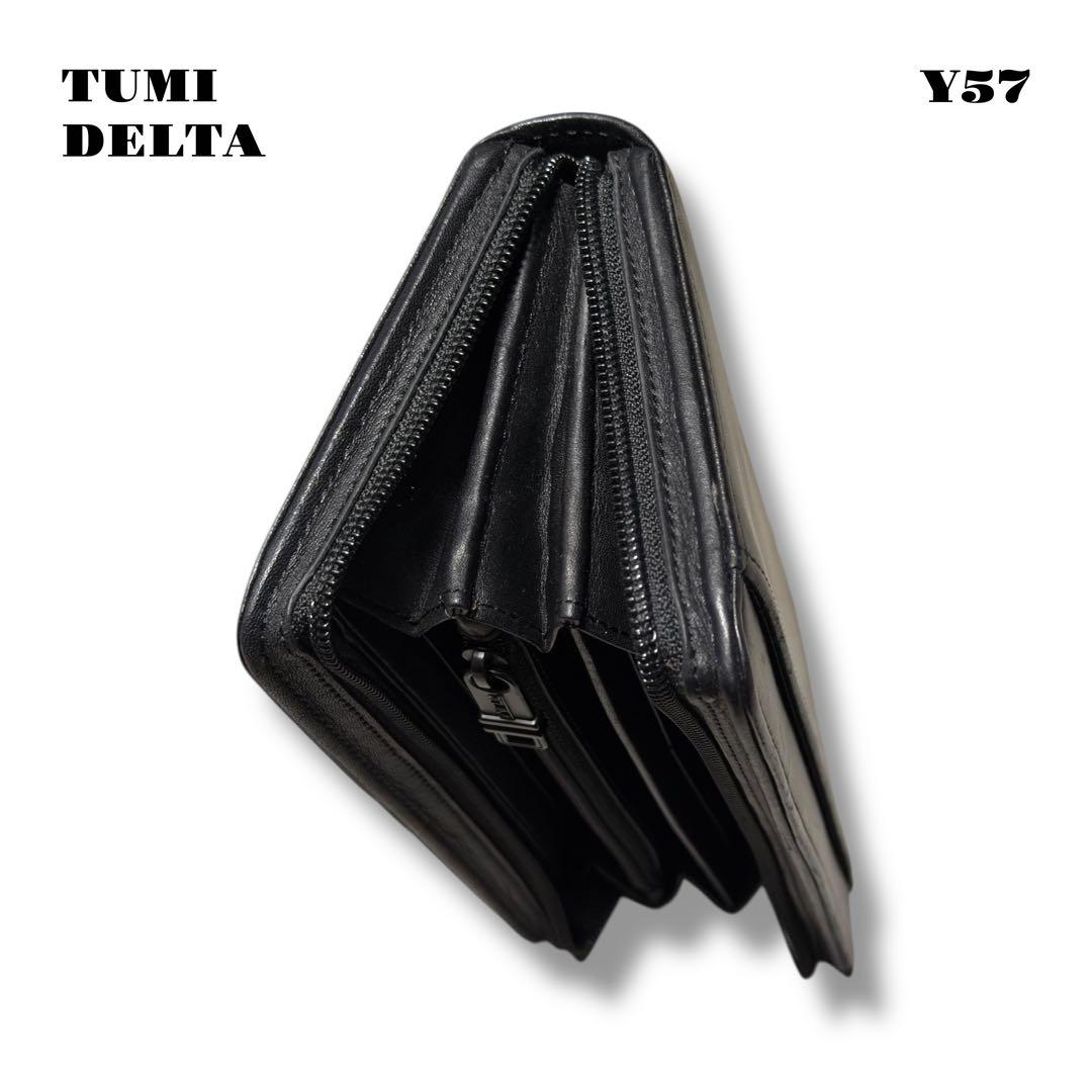 ★限定出品★ TUMI ジップ アラウンド ラージ トラベル ウォレット 黒 革