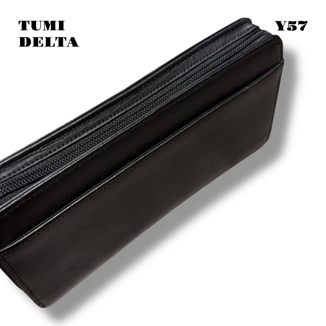 ★限定出品★ TUMI ジップ アラウンド ラージ トラベル ウォレット 黒 革