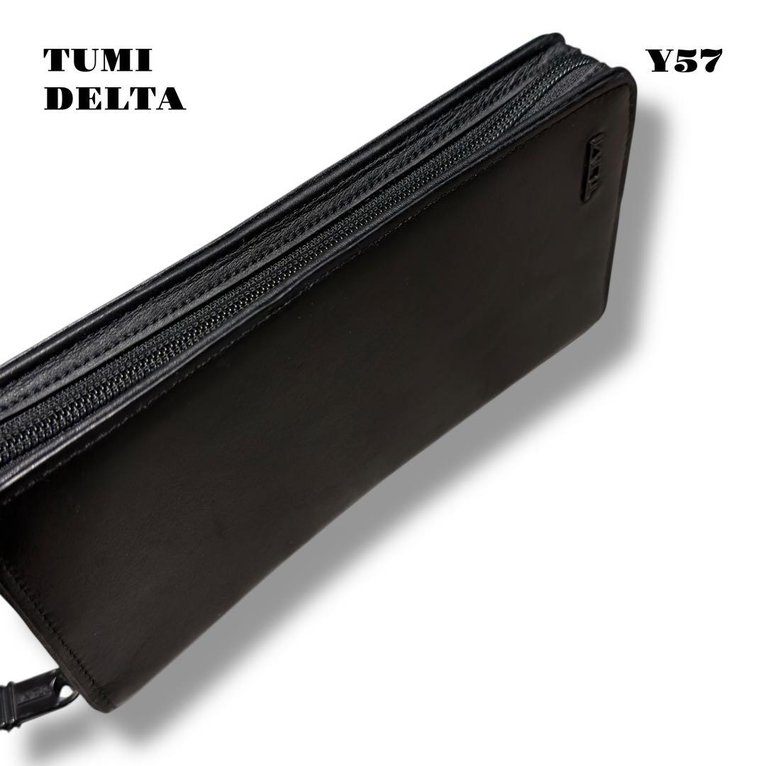 ★限定出品★ TUMI ジップ アラウンド ラージ トラベル ウォレット 黒 革