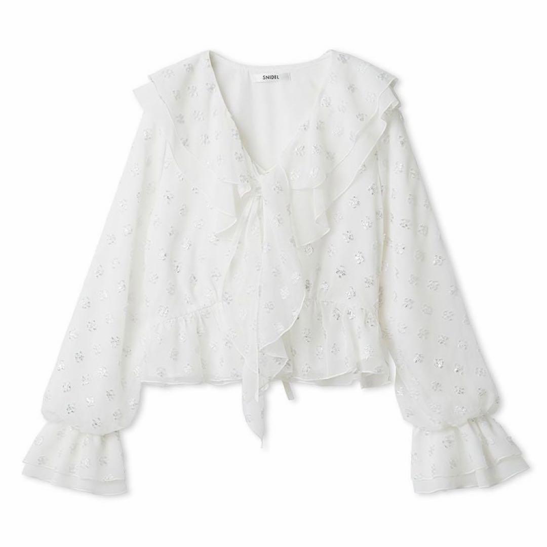 【新品タグ付き】SNIDEL Sustainableバリエーションフリルブラウス