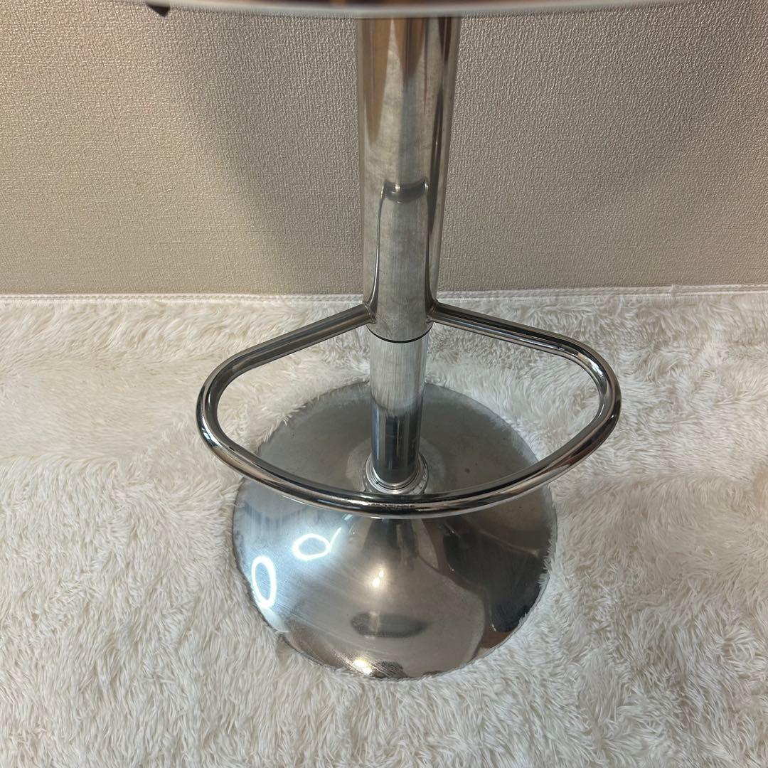 カウンターチェア 1人用 レッド 回転式 昇降式 椅子 BAR 2セット